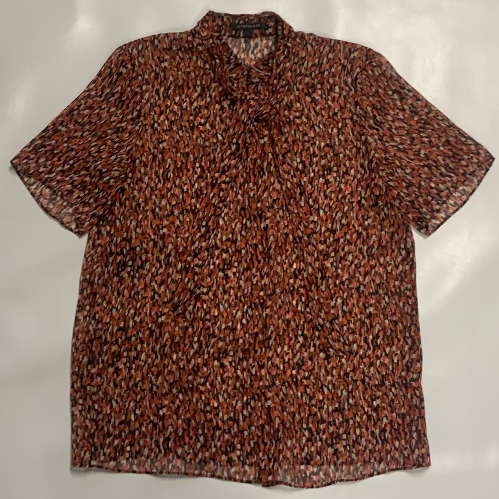 Gorgeous patterned silk blouse, size 8